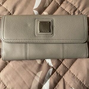 Tignanello Taupe Leather Wallet